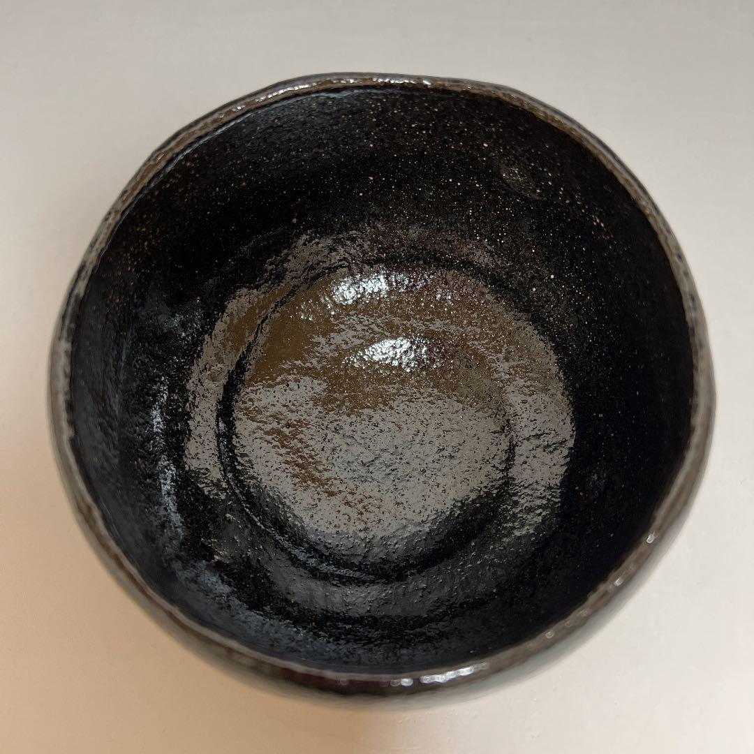 茶道具  黒楽茶碗  二代 小川長楽 造