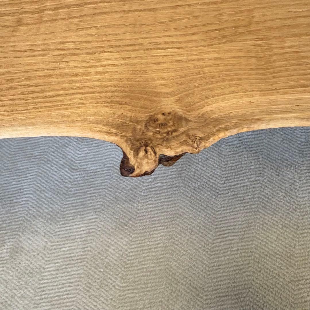 無垢材ナチュラルウッドテーブル ゴールド脚