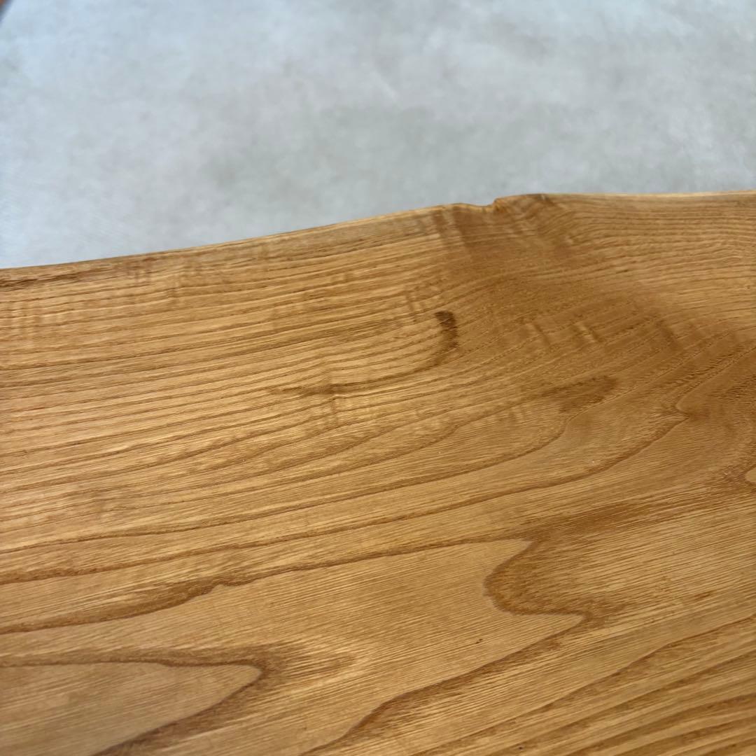 無垢材ナチュラルウッドテーブル ゴールド脚