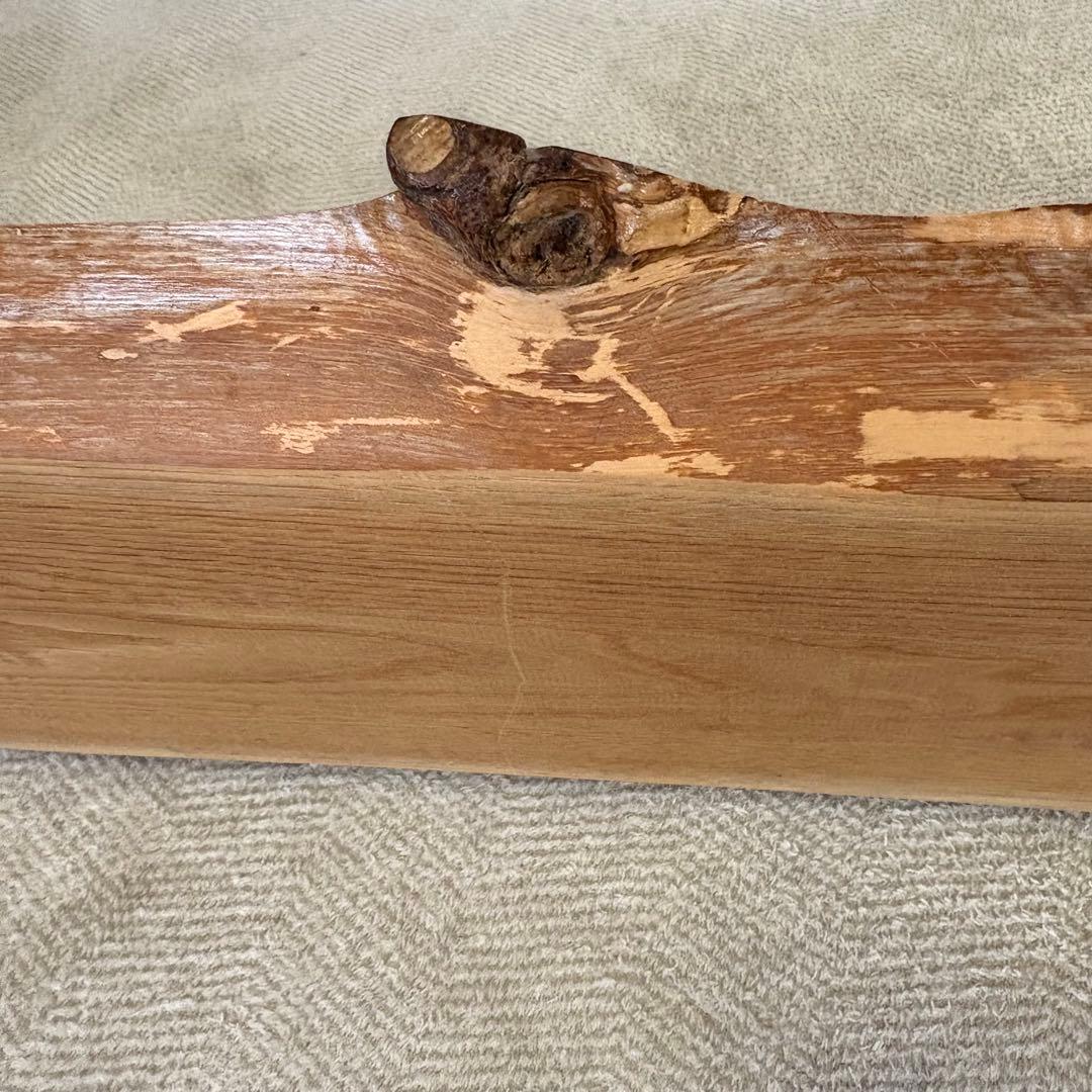 無垢材ナチュラルウッドテーブル ゴールド脚