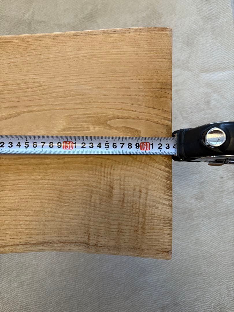 無垢材ナチュラルウッドテーブル ゴールド脚