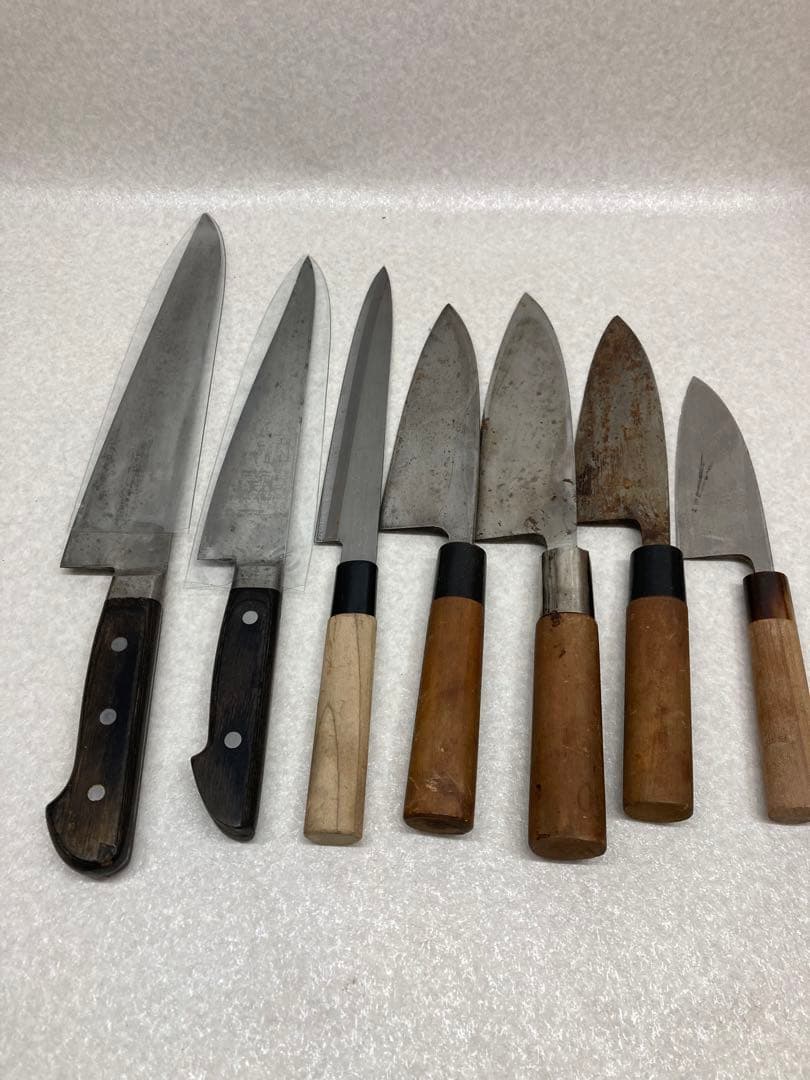 佐文作 兼篤 牛刀 包丁 関孫六 木臣 白寿作 出刃包丁 東京 上興 7本まとめ