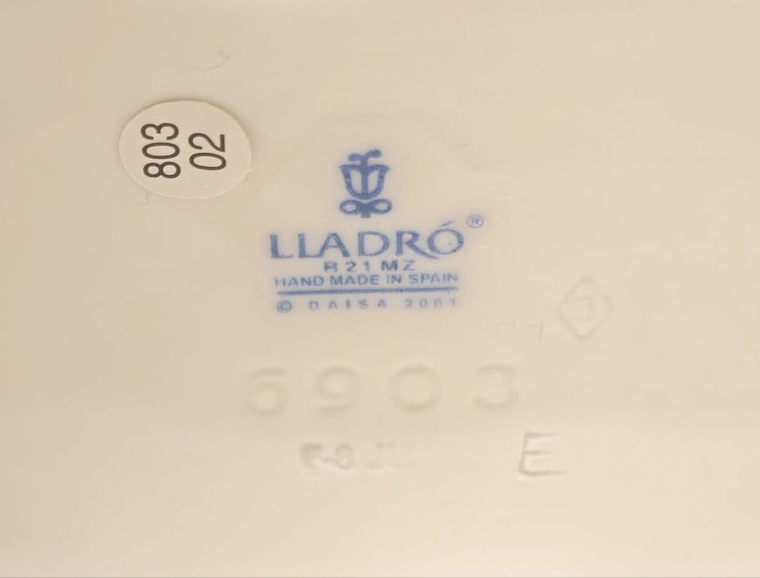 極美 LLADRO リヤドロ 待ってたよ! 犬と少女 西洋陶磁 陶芸2001年