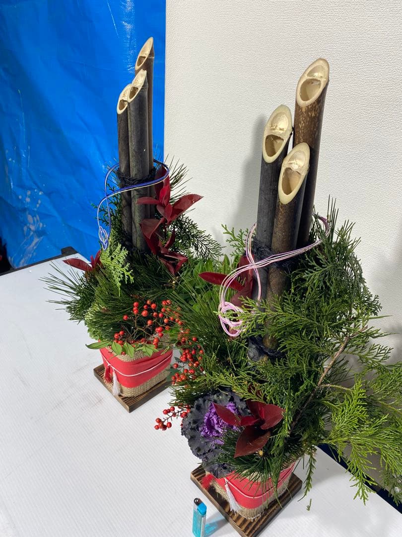 ぼくページ　門松一対　彩　60センチ