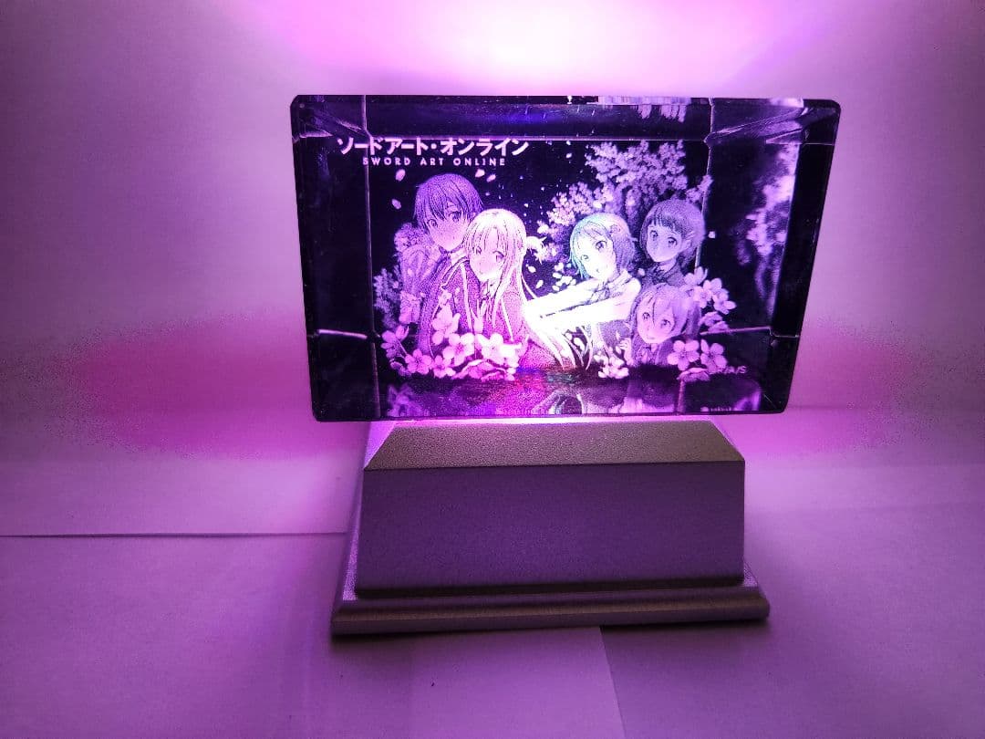 超レア☆CROSS-CF限定　SAO　3Dクリスタルアート【４個セット】