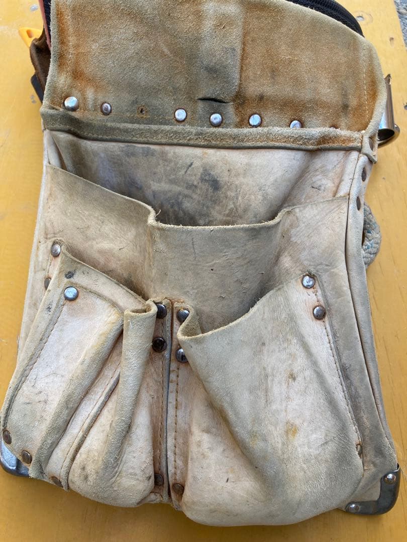 【希少新品】 最高級 釘袋 ハンマー印 （大） 別製 NO.3 腰袋 型枠 大工