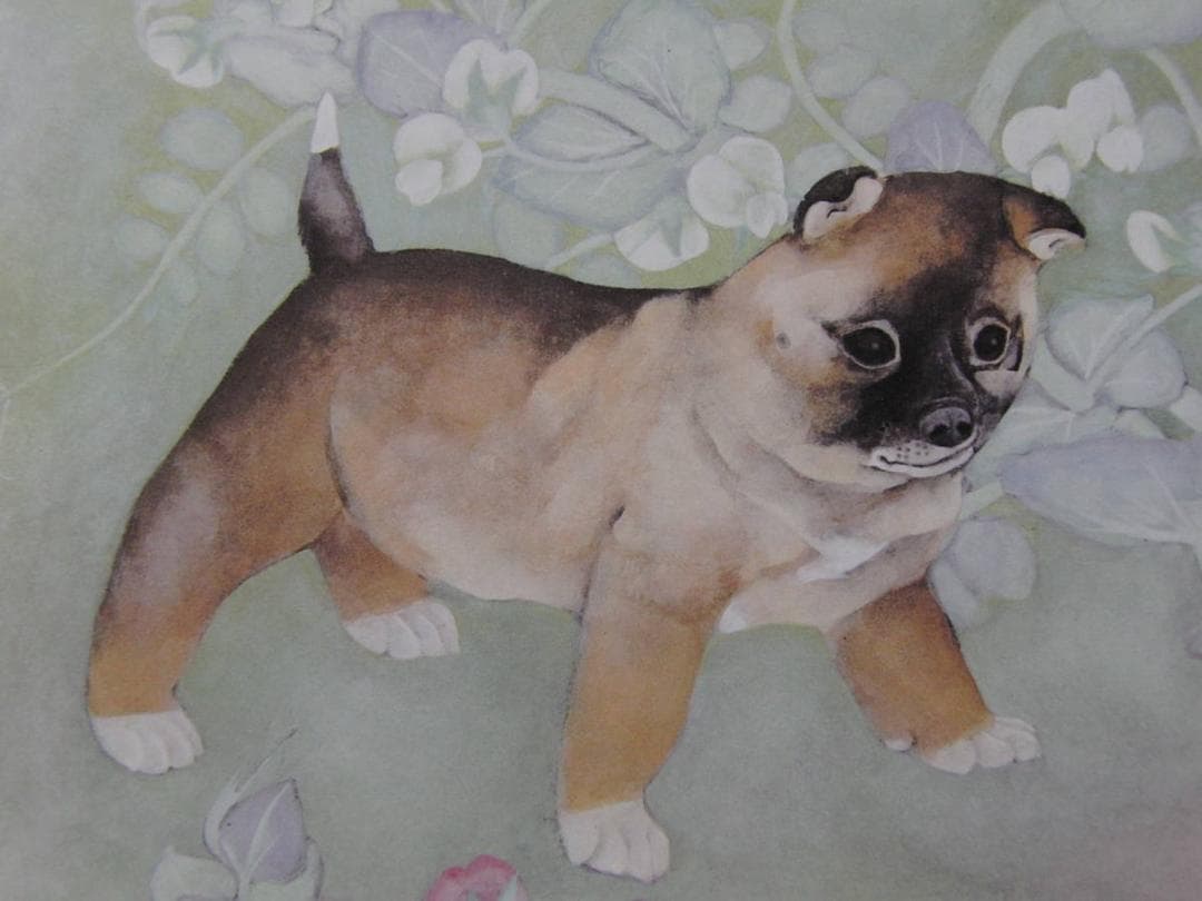 森田沙伊、【遅春】、希少な額装用画集より、新品額装付、状態良好