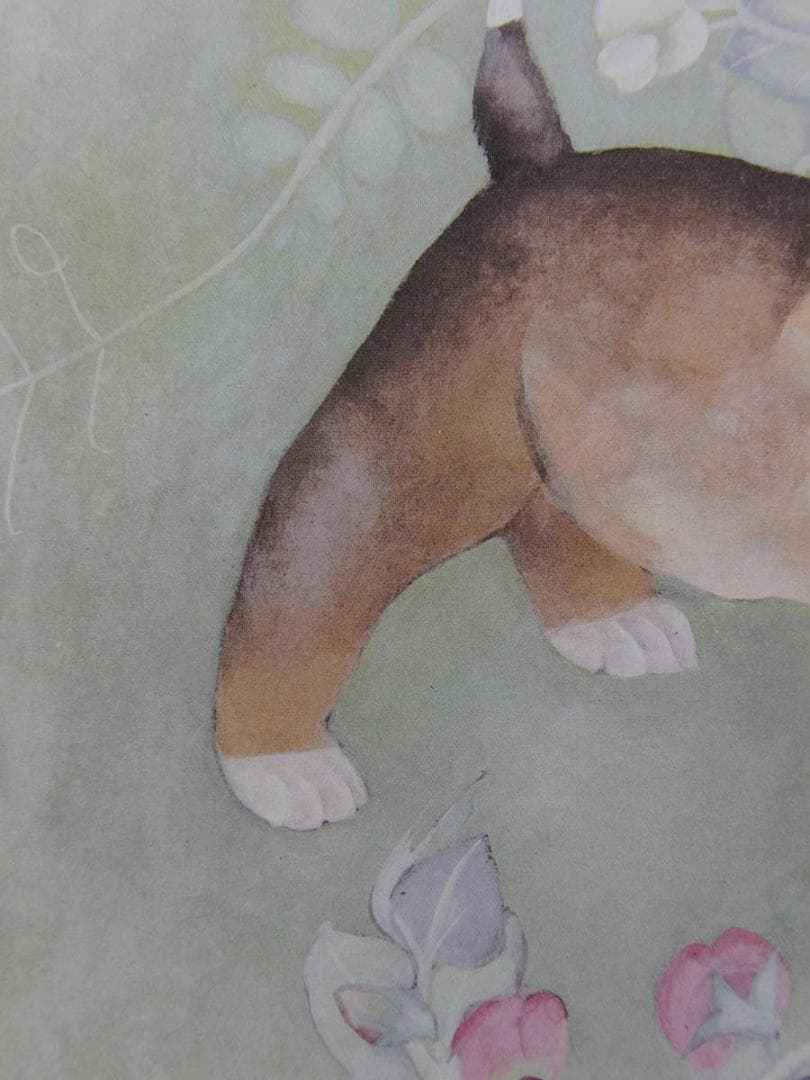 森田沙伊、【遅春】、希少な額装用画集より、新品額装付、状態良好