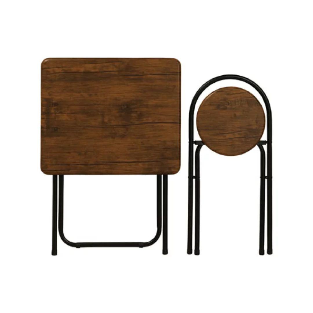 フォールディングテーブルセット　折りたたみテーブルと椅子の2点セット　弘益