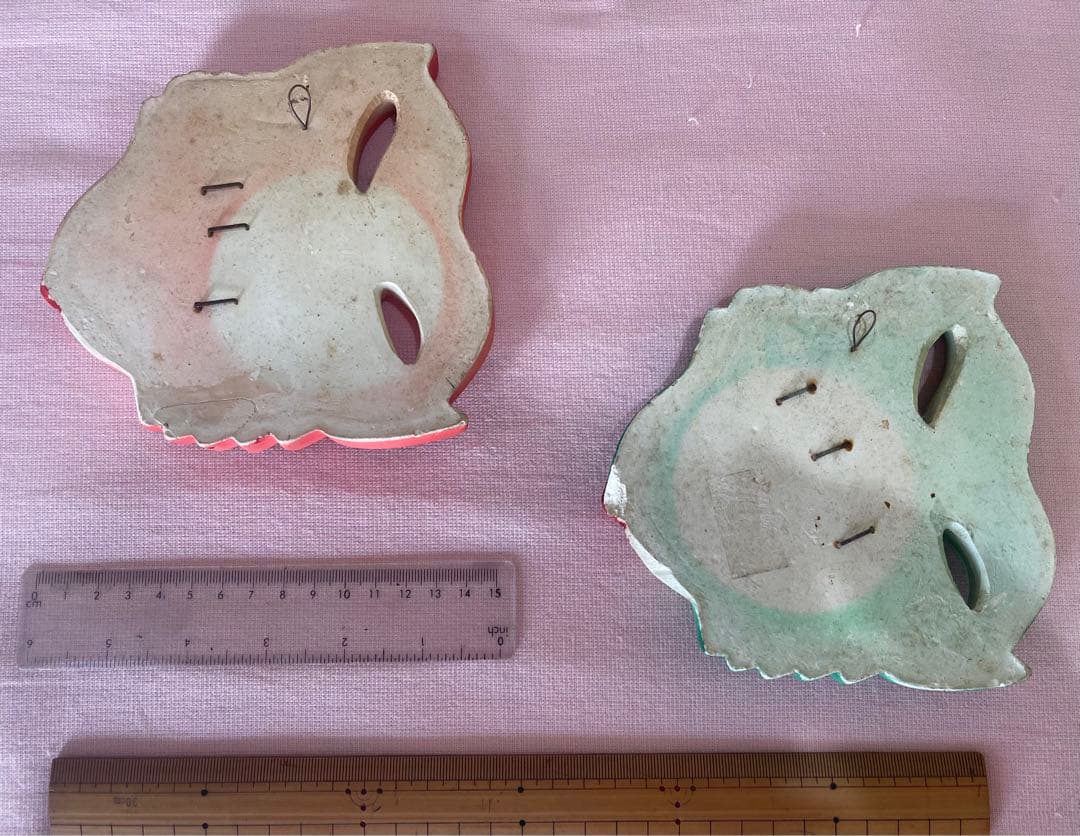 ミラースタジオ社　ミッドセンチュリー　アメリカン　石膏壁飾り　夫婦仲金魚2匹