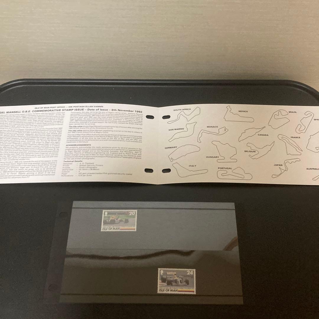 F1 ウィリアムズ FW14 ナイジェル マンセル 記念切手 マン島郵便局