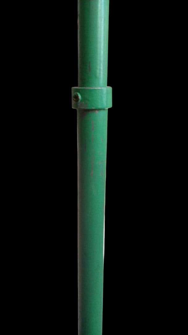 昭和レトロ　KANEKO 緑色 アイアンスチール回転ポールハンガー