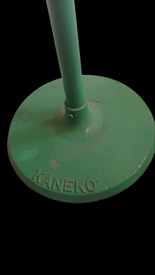 昭和レトロ　KANEKO 緑色 アイアンスチール回転ポールハンガー