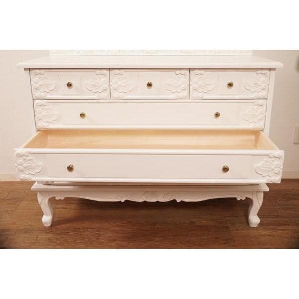 クローゼット　ヨーロピアンスタイル 猫脚　チェスト　手彫り彫刻 4段6杯