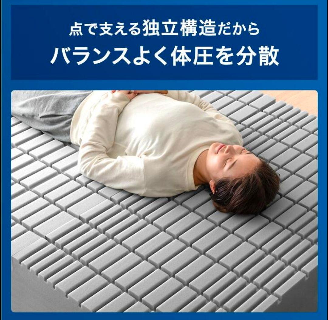 Goo 3D 三つ折 ウレタン マットレス クイーン メッシュ 車中泊 高反発
