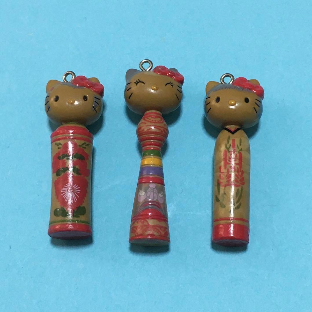 【レア！】ご当地キティちゃん　ストラップ　根付け　まとめ売り　こけし　おまけ付き