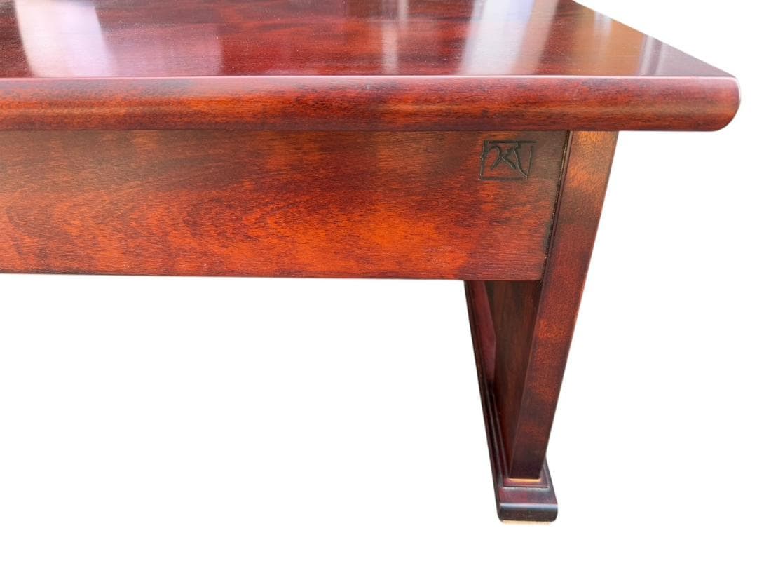 九州民藝家具⑤ ダイニングテーブル 桜ムク材 経年変化によるいい