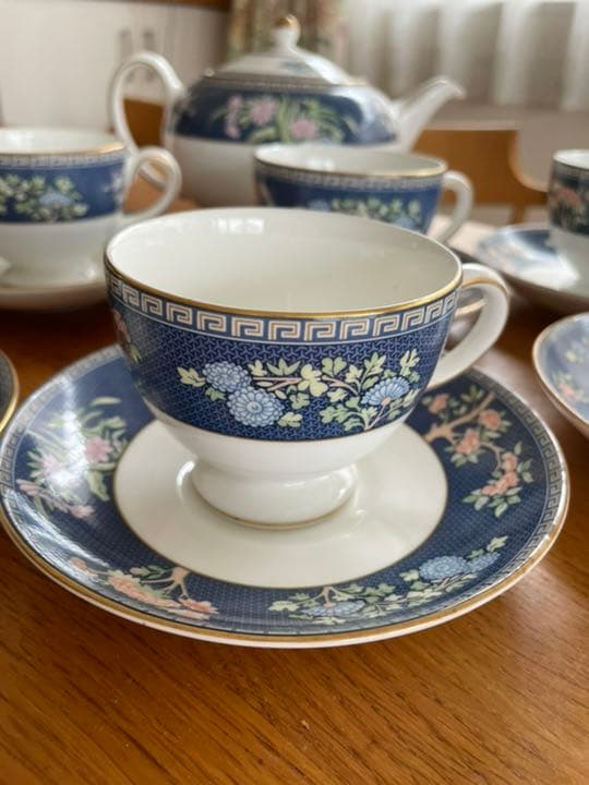 ウェッジウッド　カップ&ポットセット　廃盤品　ブルーサイアム
