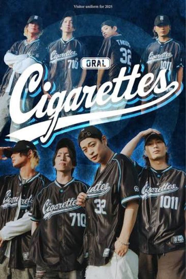 オーラル THE ORAL CIGARETTES ベースボールTシャツ