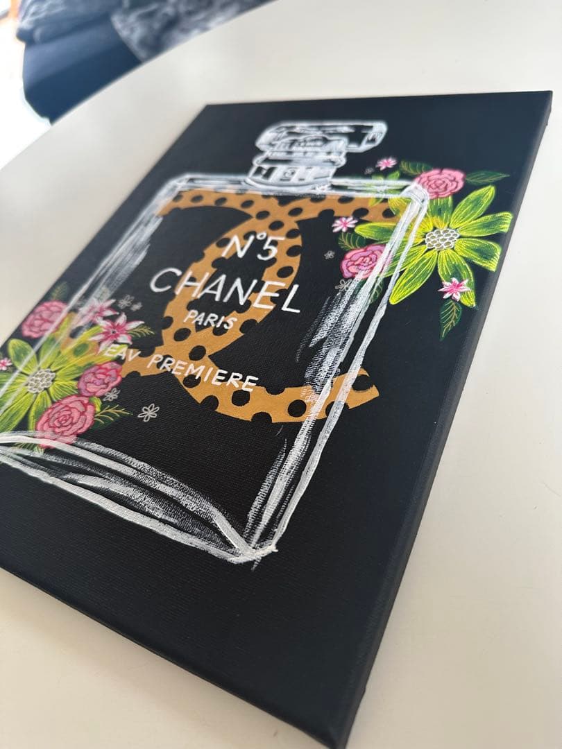 シャネル No.5 香水ボトル ハンドメイドアート