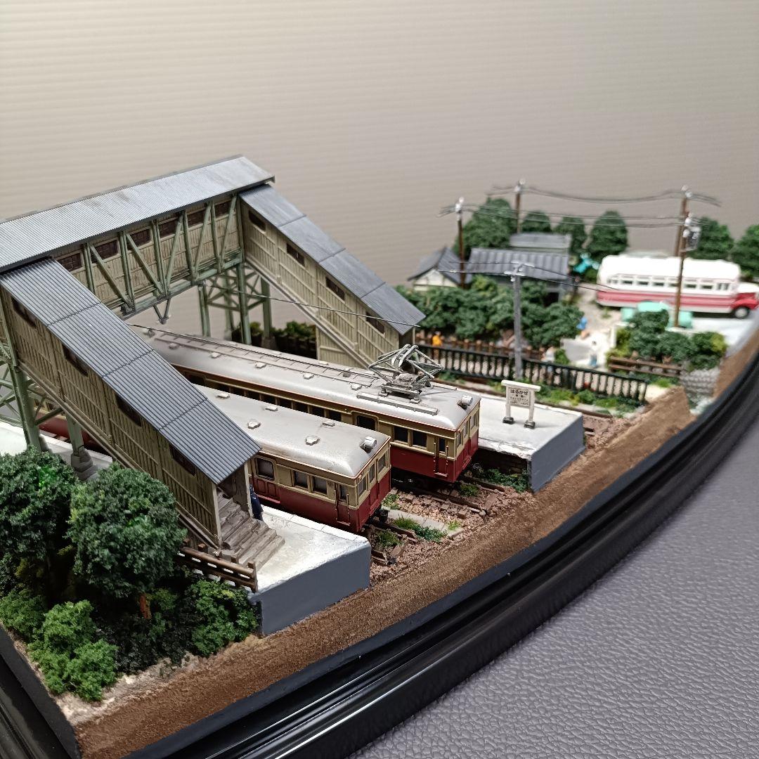 No.55鉄道Nゲージジオラマ車両、バス、車付き