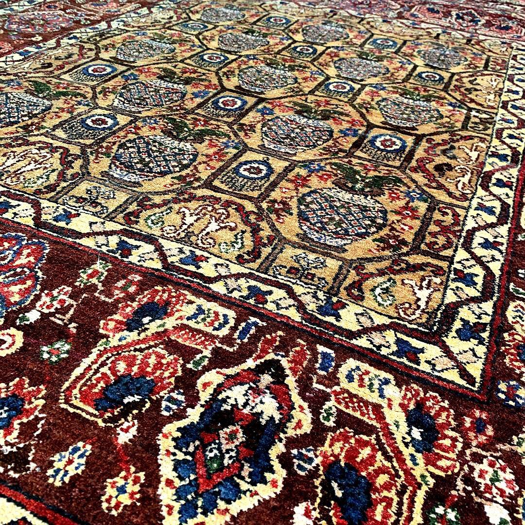 アフガニスタン絨毯 レア柄 シルク 手織り ペルシャ パキスタン