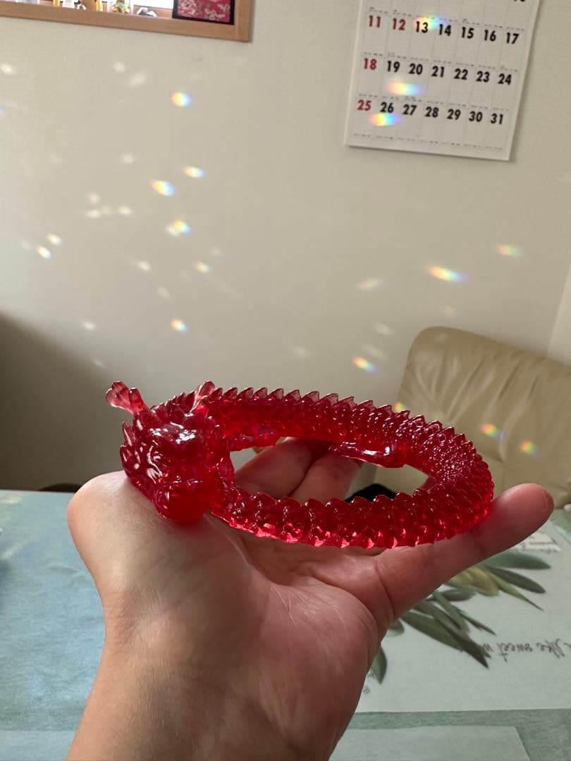 赤龍置物　レジン作品
