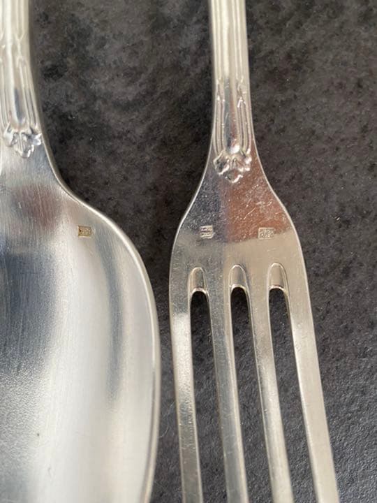 アンティーク・銀カトラリー(4セット)