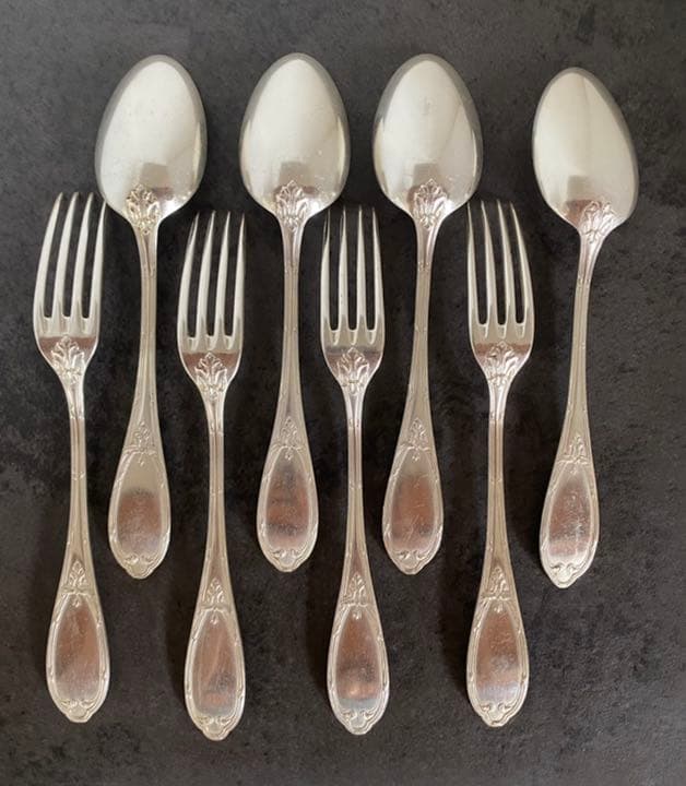 アンティーク・銀カトラリー(4セット)