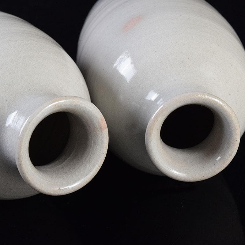 京焼 三浦竹軒造 徳利 一對 小皿 三客 共布共箱 2点まとめて V R8136