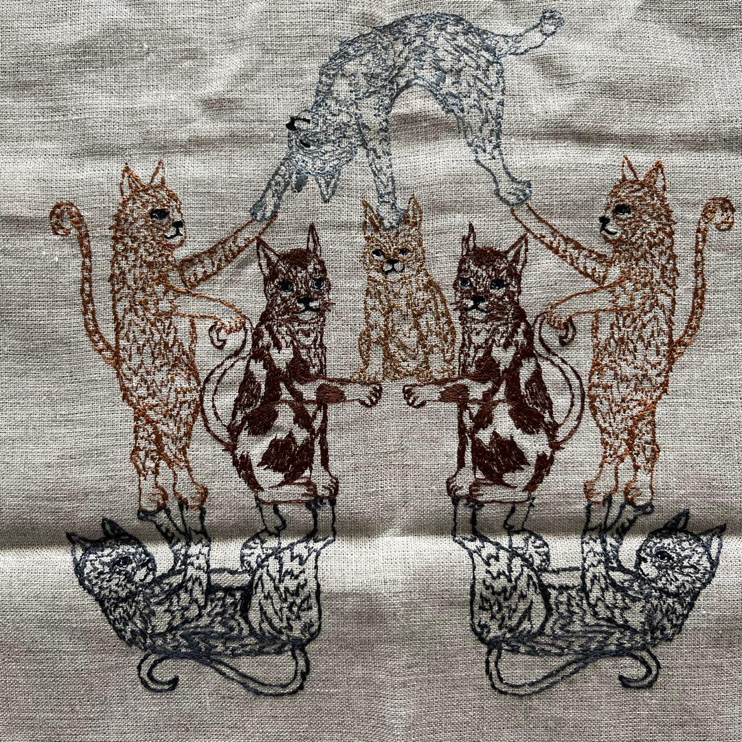 Coral & Tusk クッションカバー 猫