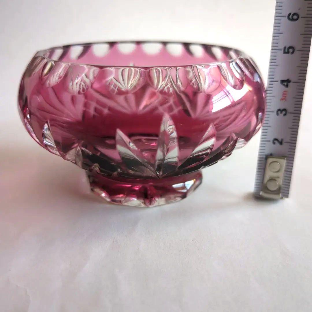 切子 グラス 小鉢 切りガラス オールド切子 フルーツ皿