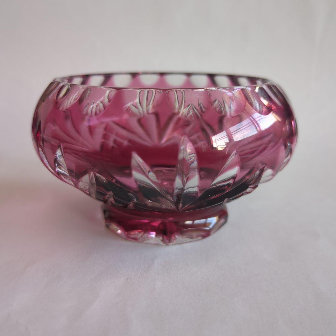 切子 グラス 小鉢 切りガラス オールド切子 フルーツ皿