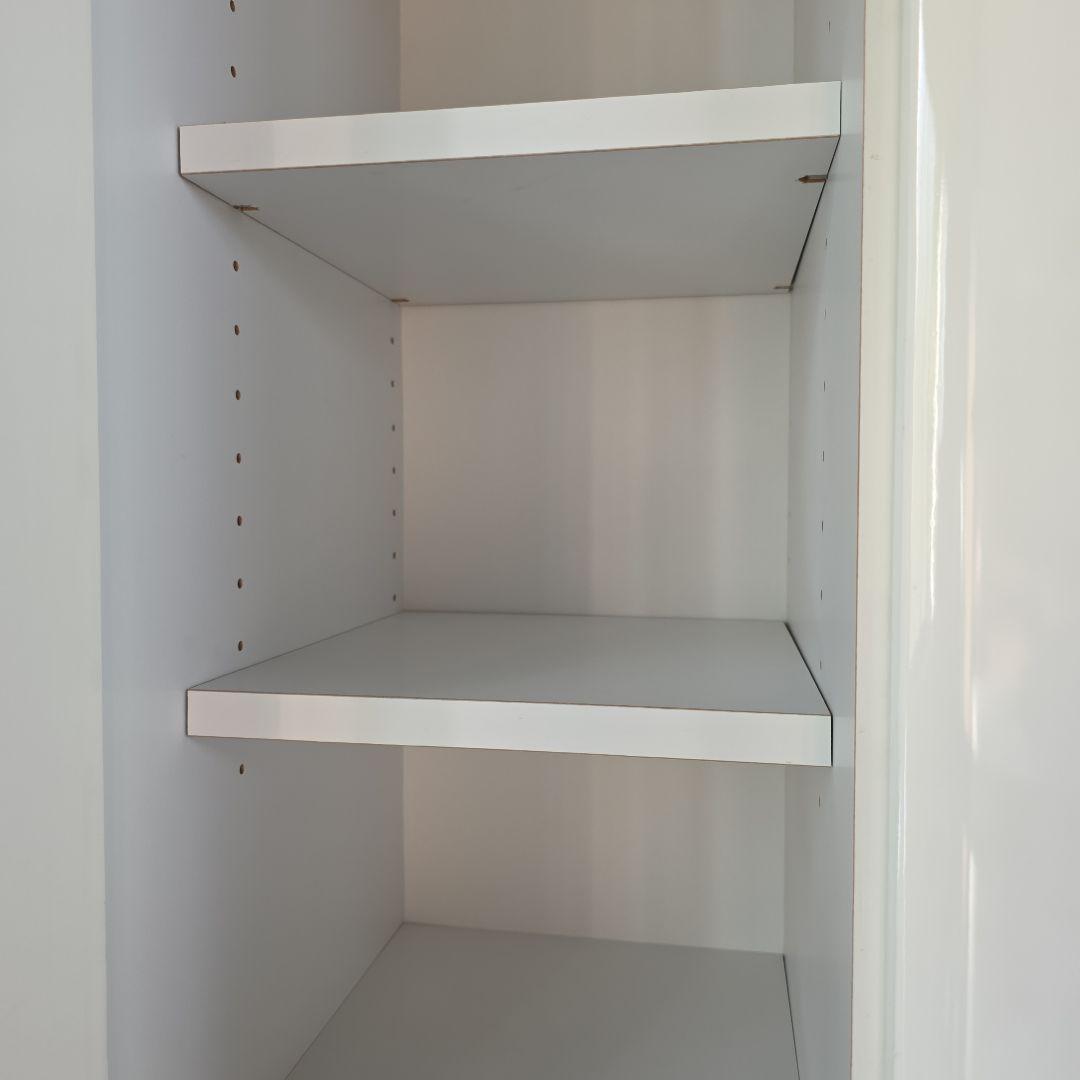 日本製 ガラス扉付き 大型食器棚 キャビネット ホワイト