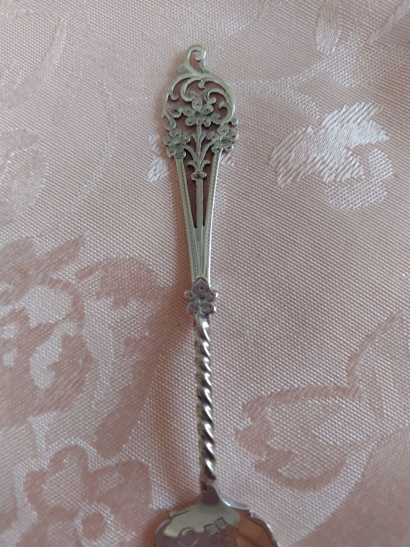 英国　純銀　アンティーク　ジャムスプーン