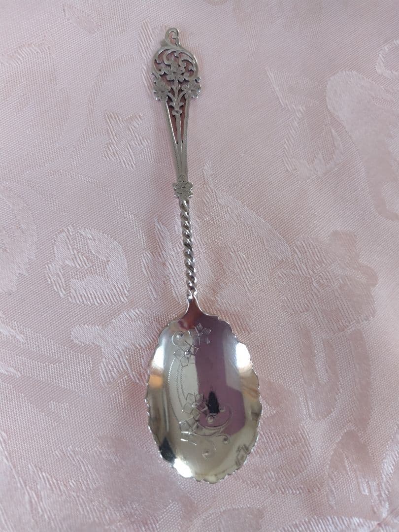 英国　純銀　アンティーク　ジャムスプーン