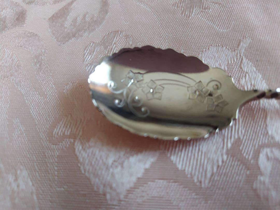 英国　純銀　アンティーク　ジャムスプーン