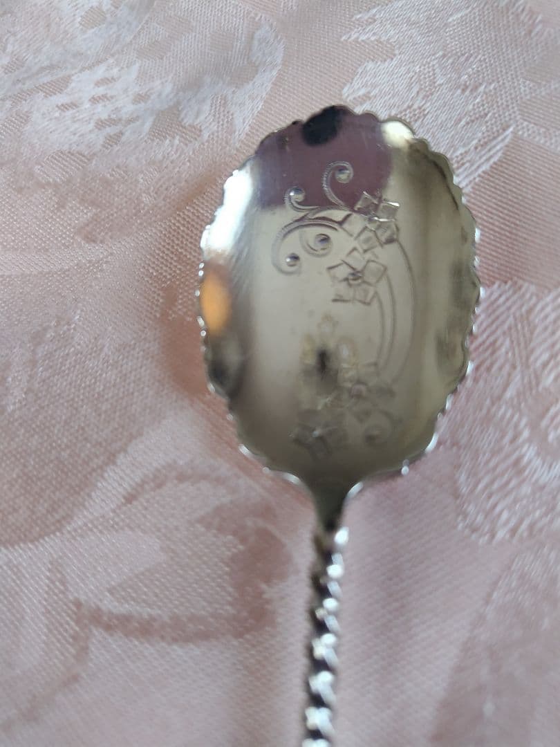 英国　純銀　アンティーク　ジャムスプーン