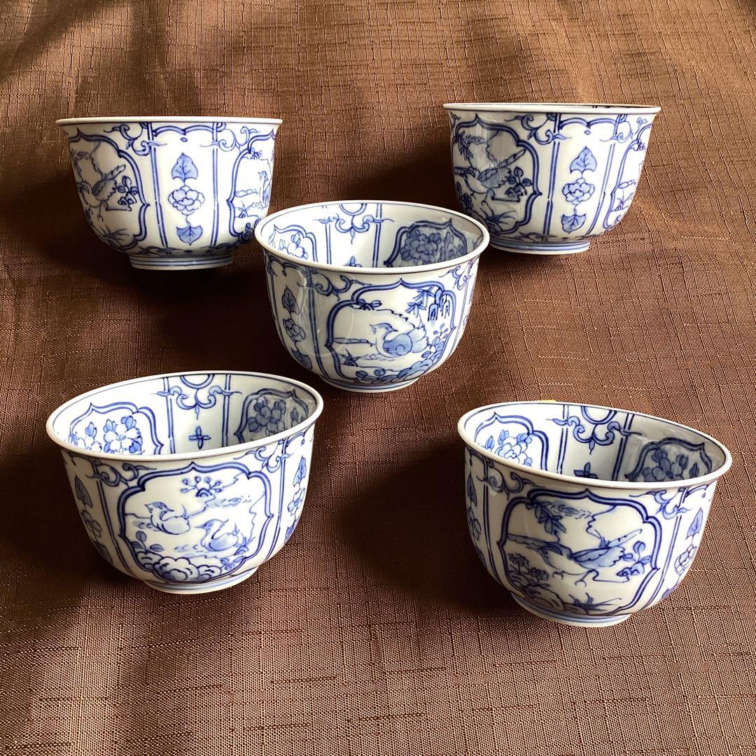 清水焼 　お値下げ中‼️ 急須と湯呑み五客セット(竹峰窯)