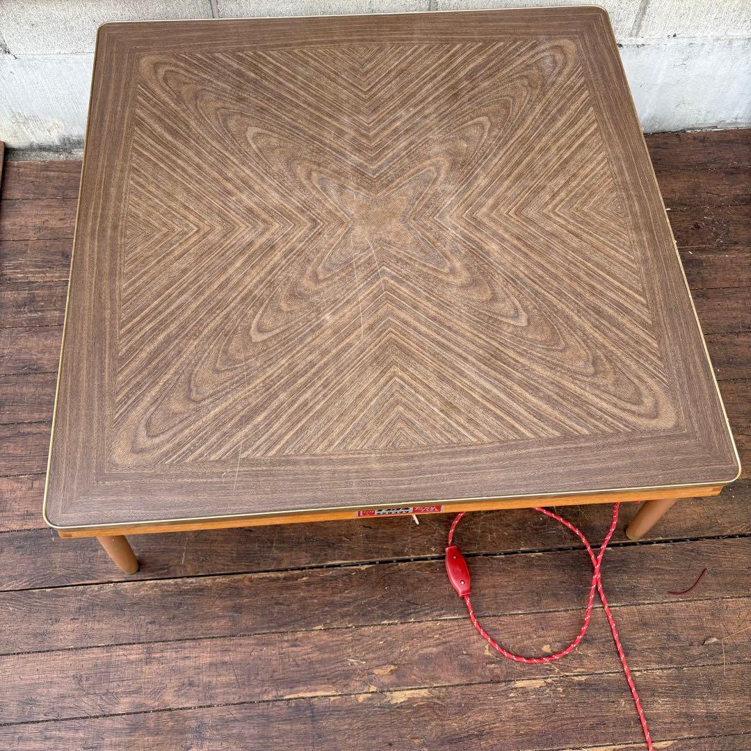 A4 昭和レトロ ナショナル 赤外線こたつ たんらん リバーシブル天板