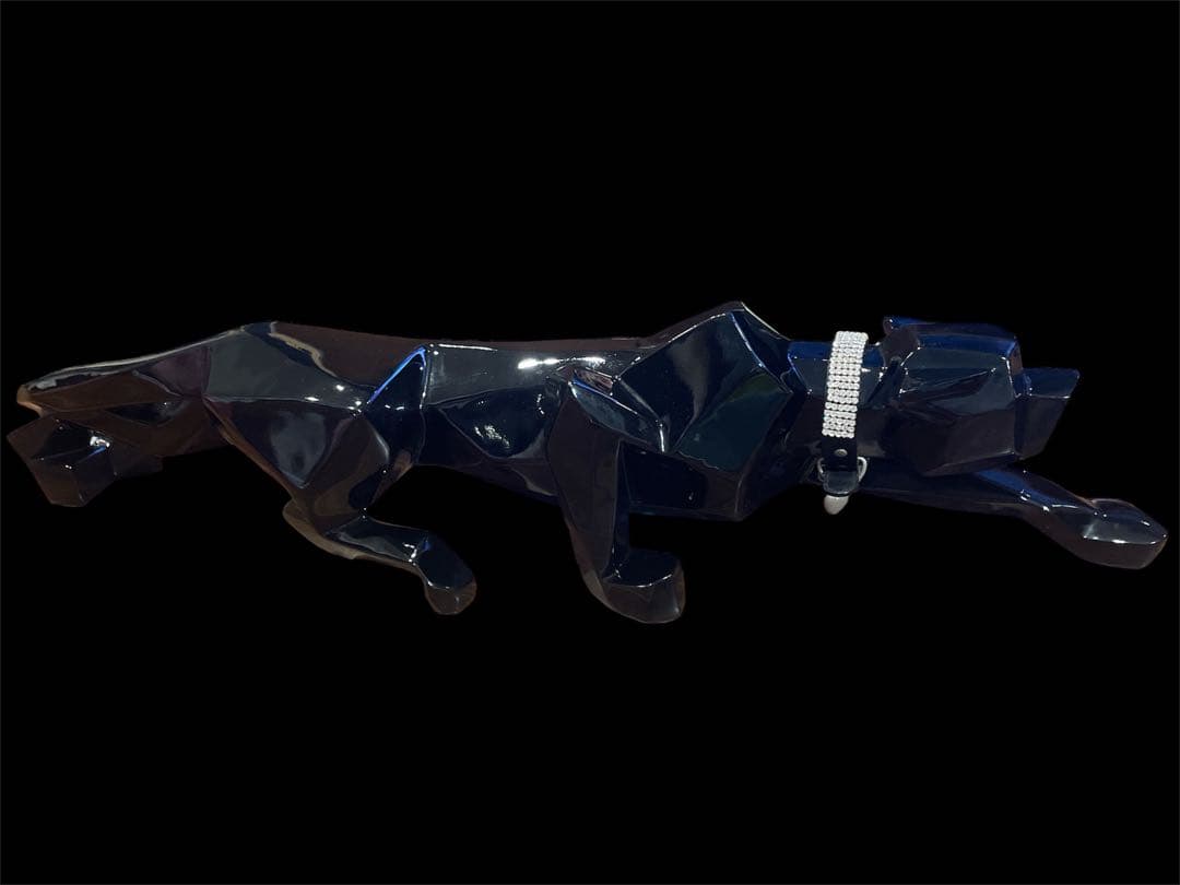 チーター？Deco Figurine Black Cat 90