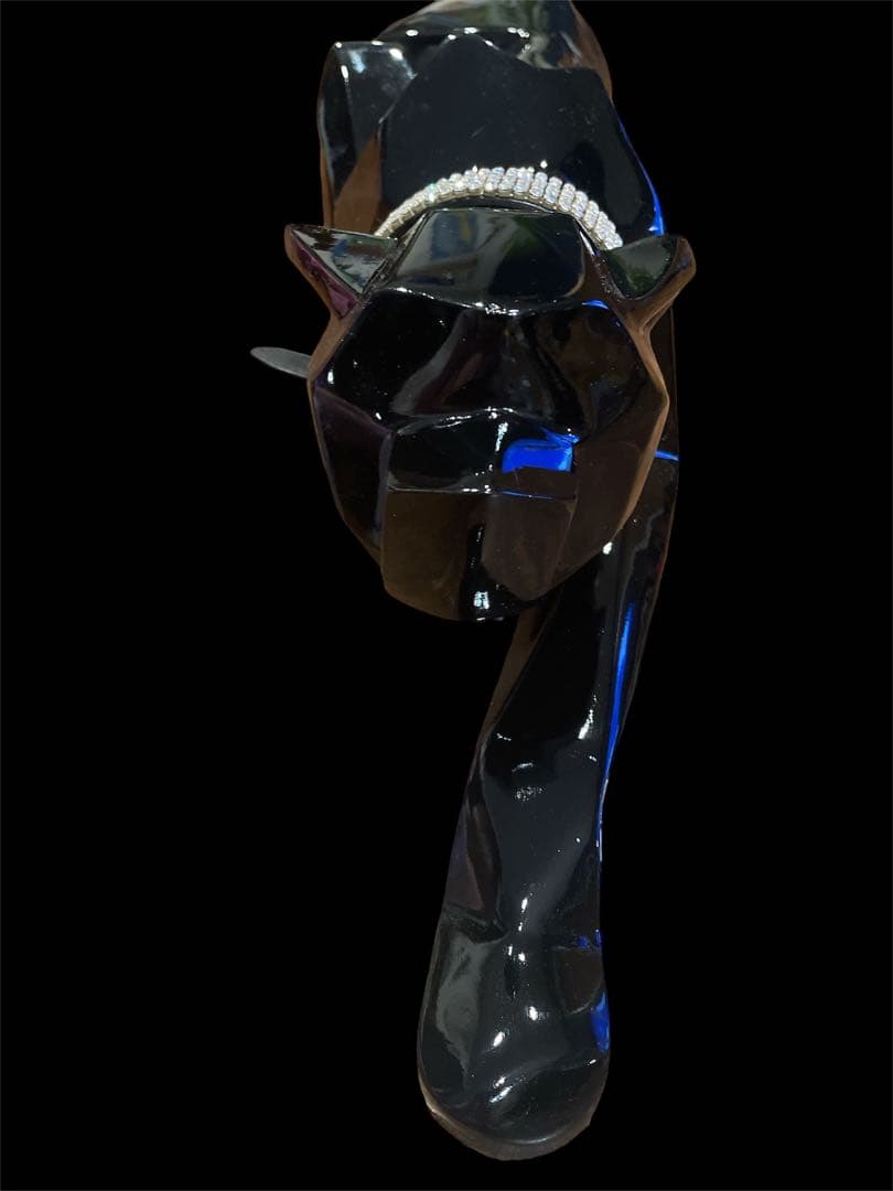 チーター？Deco Figurine Black Cat 90