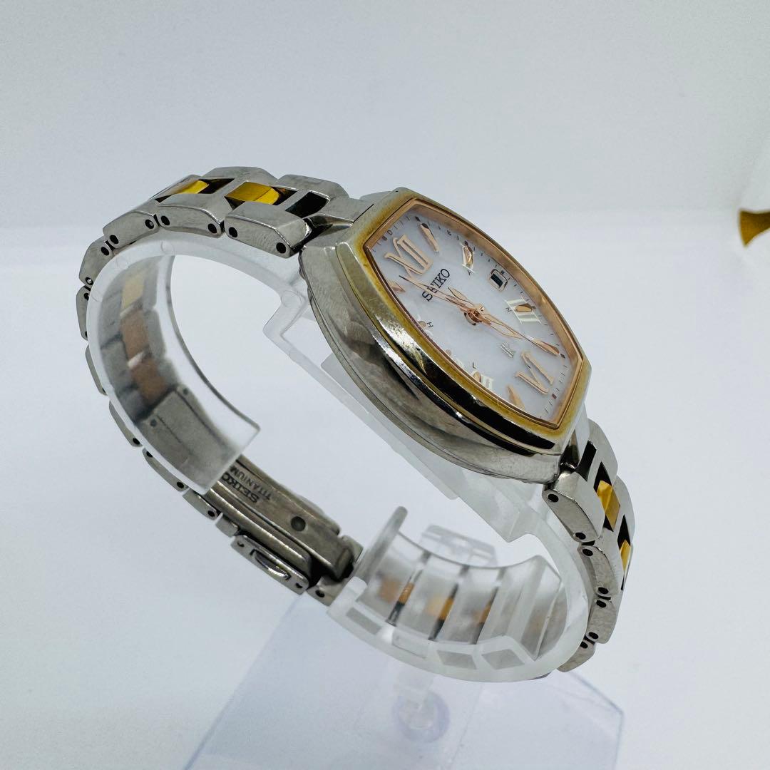 ✨SEIKO✨セイコー✨ルキア✨デイト✨ピンク文字盤✨コンビ✨腕時計✨