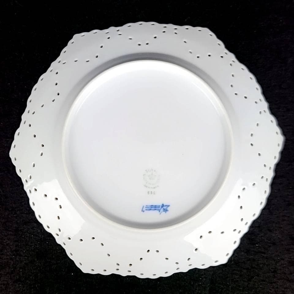△美品△ロイヤルコペンハーゲン　ブルーフルーテッド ダブルレース プレート 2
