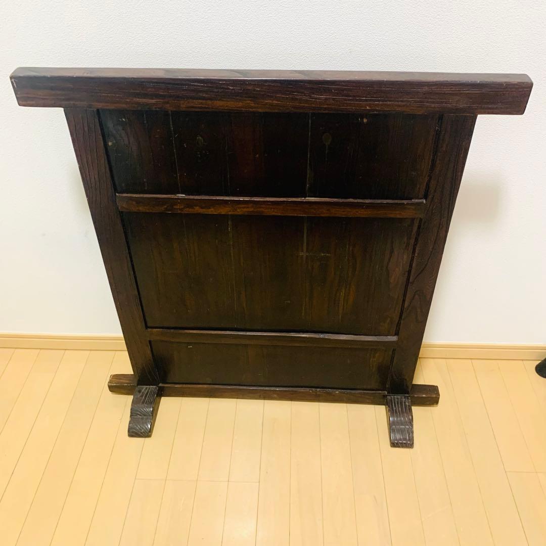 和箪笥風 衝立 パーテーション アンティーク 木製 年代物 オブジェ