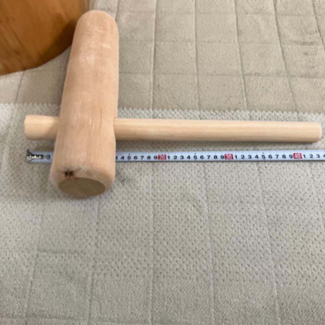 餅つきセット ミニうす　臼と杵（木製臼キネセット）5合用