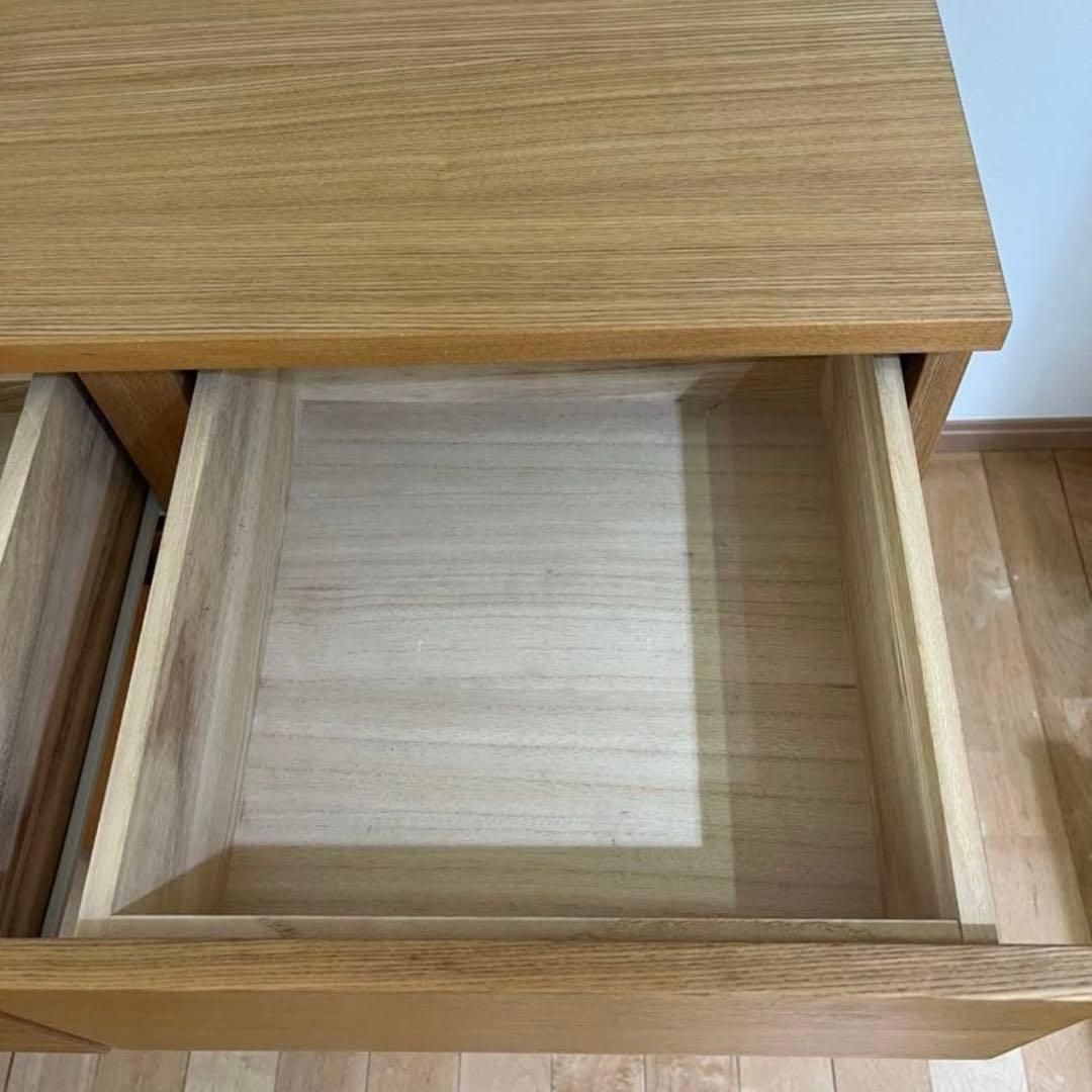 【美品】無印　引き出し　キャビネット　タモ材　廃盤品