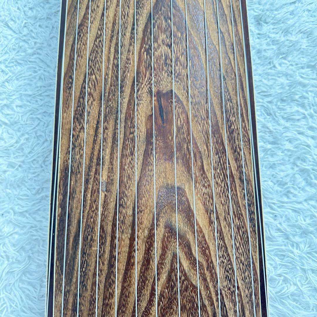 琴　13弦 弦楽器 文化琴 和楽器　龍　金彩　猫足　すだれ掘り