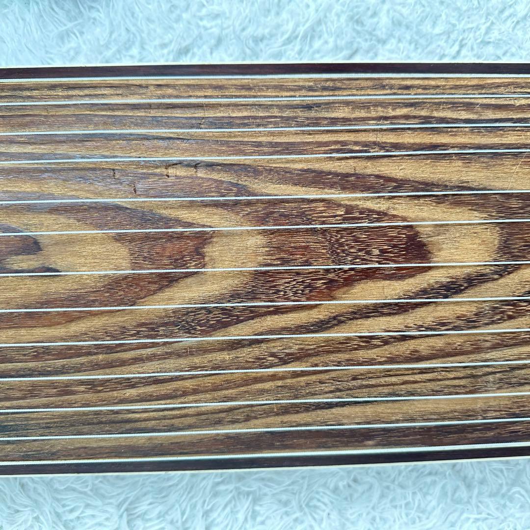 琴　13弦 弦楽器 文化琴 和楽器　龍　金彩　猫足　すだれ掘り