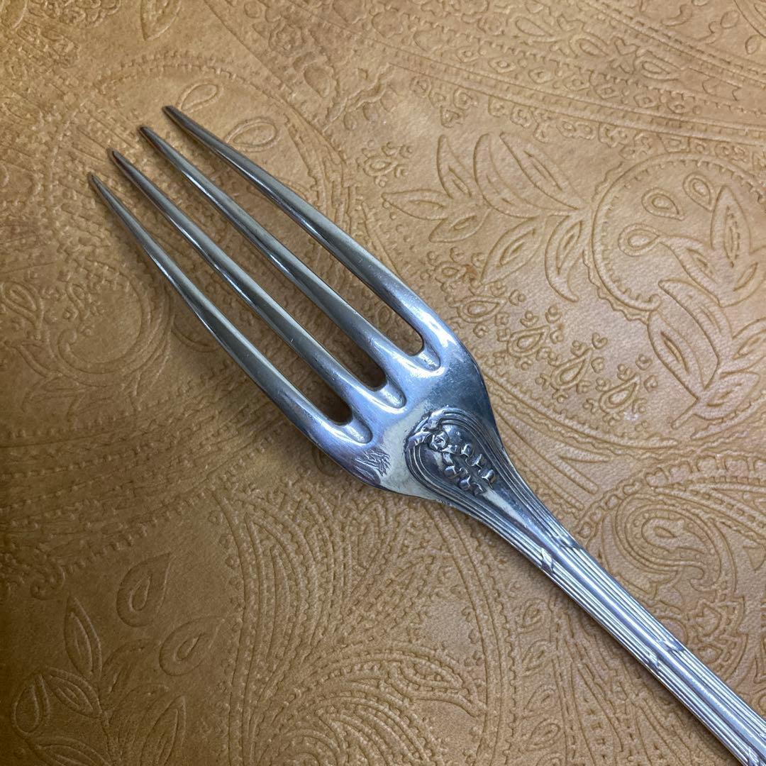 【ピュイフォルカ】純銀/100g スプーン フォーク 約18.5cm【エルメス】